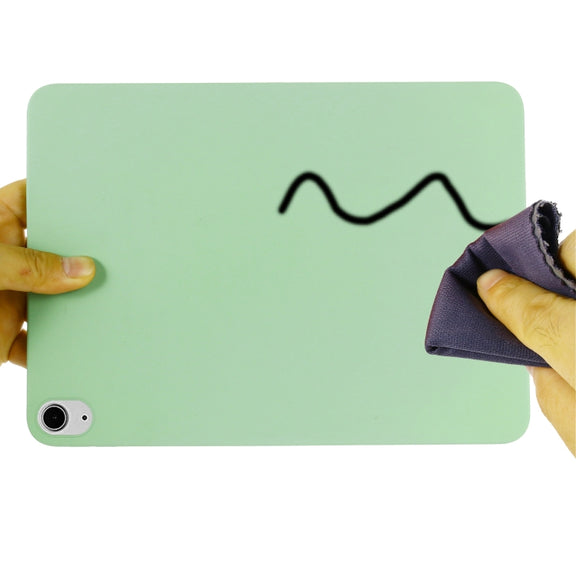 For iPad Air 13 2024 Pure Color Liquid Silicone Shockproof Tablet Case(Green)