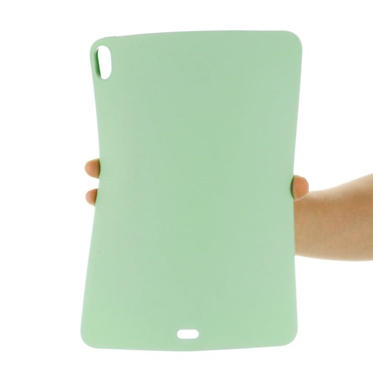 For iPad Air 13 2024 Pure Color Liquid Silicone Shockproof Tablet Case(Green)