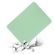 For iPad Pro 13 2024 Pure Color Liquid Silicone Shockproof Tablet Case(Green)