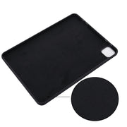 For iPad Pro 13 2024 Pure Color Liquid Silicone Shockproof Tablet Case(Black)