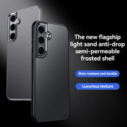 For Samsung Galaxy S24+ 5G SULADA Skin Feel Matte Shockproof Phone Case(Blue)