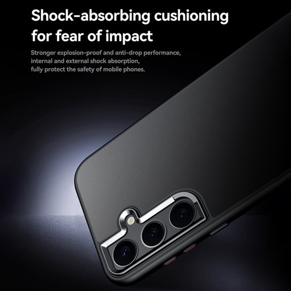 For Samsung Galaxy S24 5G SULADA Skin Feel Matte Shockproof Phone Case(Black)