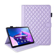 For Lenovo Tab M10 Plus 10.6 3rd Gen Rhombus Lattice Leather Smart Tablet Case(Purple) - Lenovo by PMC TechLife | Online Shopping South Africa | PMC TechLife | Buy Now Pay Later Mobicred