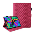 For Lenovo Tab M11 / Xiaoxin Pad 11 2024 Rhombus Lattice Leather Tablet Case(Red) - Lenovo by PMC Jewellery | Online Shopping South Africa | PMC Jewellery | Buy Now Pay Later Mobicred