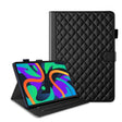 For Lenovo Tab M11 / Xiaoxin Pad 11 2024 Rhombus Lattice Leather Tablet Case(Black) - free shipping - PMC Jewellery - Order now!