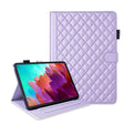 For Lenovo Xiaoxin Pad Pro 11.5 2023 Rhombus Lattice Leather Tablet Case(Purple) - Lenovo by PMC TechLife | Online Shopping South Africa | PMC TechLife | Buy Now Pay Later Mobicred