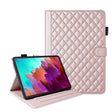 For Lenovo Tab P11 Gen 2 Rhombus Lattice Leather Tablet Case(Rose Gold) - Lenovo by PMC TechLife | Online Shopping South Africa | PMC TechLife | Buy Now Pay Later Mobicred