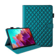 For Lenovo Tab P11 Gen 2 Rhombus Lattice Leather Tablet Case(Dark Green) - Lenovo by PMC TechLife | Online Shopping South Africa | PMC TechLife | Buy Now Pay Later Mobicred