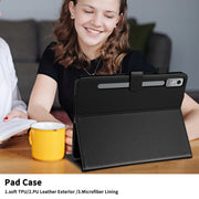 For Lenovo Tab P11 Gen 2 Rhombus Lattice Leather Tablet Case(Black)