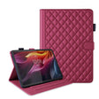 For Lenovo Xiaoxin Pad Pro 12.7 2025 Rhombus Lattice Leather Tablet Case(Red) - Lenovo by PMC TechLife | Online Shopping South Africa | PMC TechLife | Buy Now Pay Later Mobicred
