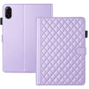 For Honor Pad X9 / X8 Pro Rhombus Lattice Leather Tablet Case(Purple)