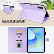 For Honor Pad X9 / X8 Pro Rhombus Lattice Leather Tablet Case(Purple)