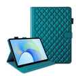 For Honor Pad X9 / X8 Pro Rhombus Lattice Leather Tablet Case(Dark Green) - Honor by PMC TechLife | Online Shopping South Africa | PMC TechLife | Buy Now Pay Later Mobicred