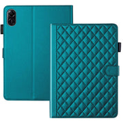 For Honor Pad X9 / X8 Pro Rhombus Lattice Leather Tablet Case(Dark Green)
