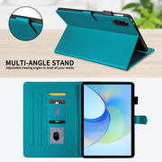 For Honor Pad X9 / X8 Pro Rhombus Lattice Leather Tablet Case(Dark Green)