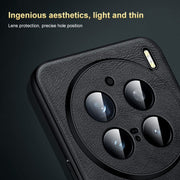 For vivo X100s Pro / X100 Pro SULADA Shockproof TPU + Handmade Leather Phone Case(Black)