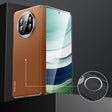 For Huawei Mate X5 SULADA Frameless Top Layer Cowhide Leather + PC Phone Case(Brown) - Huawei Cases by SULADA | Online Shopping South Africa | PMC TechLife | Buy Now Pay Later Mobicred