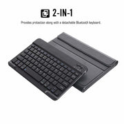 ST500 For Samsung Galaxy Tab A7 T500/T505 10.4 inch 2020 Ultra-thin Detachable Bluetooth Keyboard Leather Tablet Case with Stand & Sleep Function & Backlight(Gold)