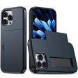 For iPhone 16 Pro Shockproof Armor Phone Case with Card Slot(Blue) - iPhone 16 Pro Cases by PMC TechLife | Online Shopping South Africa | PMC TechLife | Buy Now Pay Later Mobicred