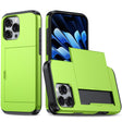 For iPhone 16 Pro Shockproof Armor Phone Case with Card Slot(Green) - iPhone 16 Pro Cases by PMC TechLife | Online Shopping South Africa | PMC TechLife | Buy Now Pay Later Mobicred