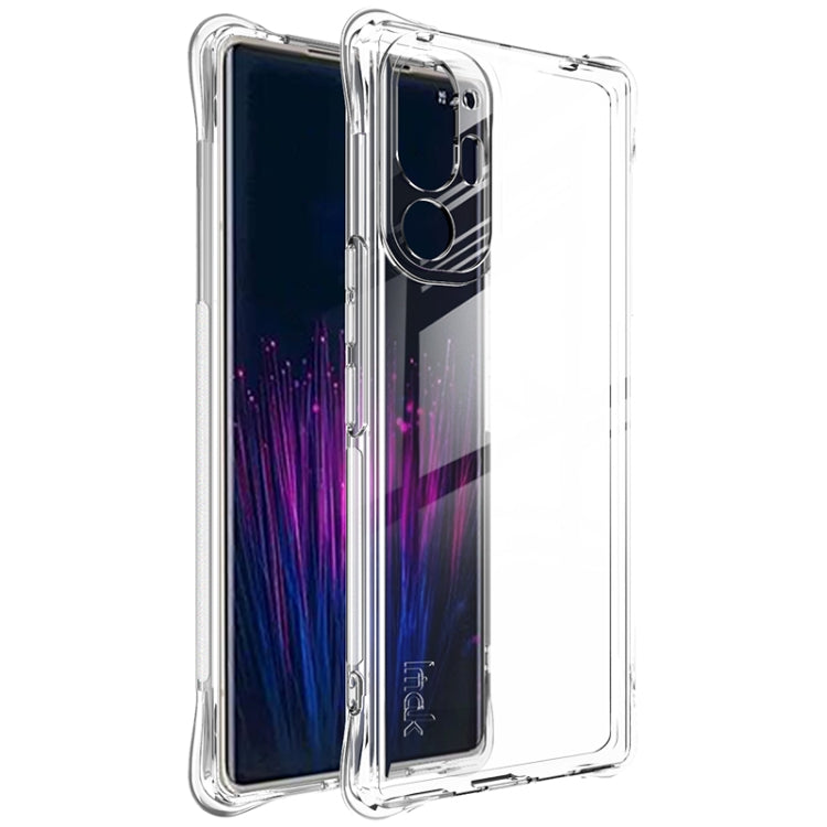 For HTC U24 Pro imak Shockproof Airbag TPU Phone Case(Transparent)