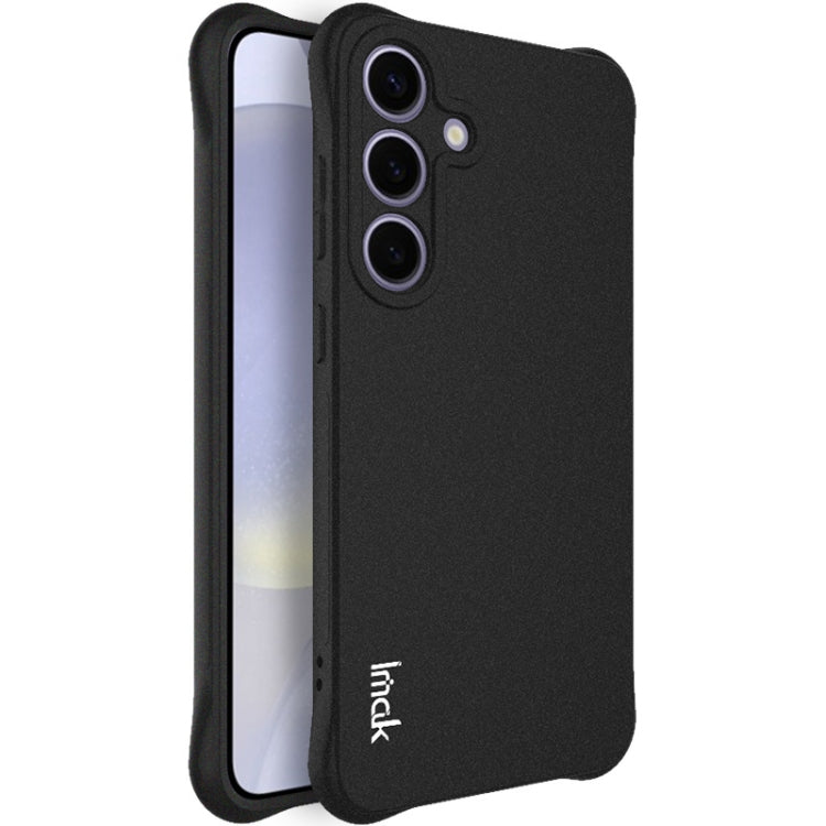 For Samsung Galaxy S25+ 5G imak Shockproof Airbag TPU Phone Case(Matte Black)