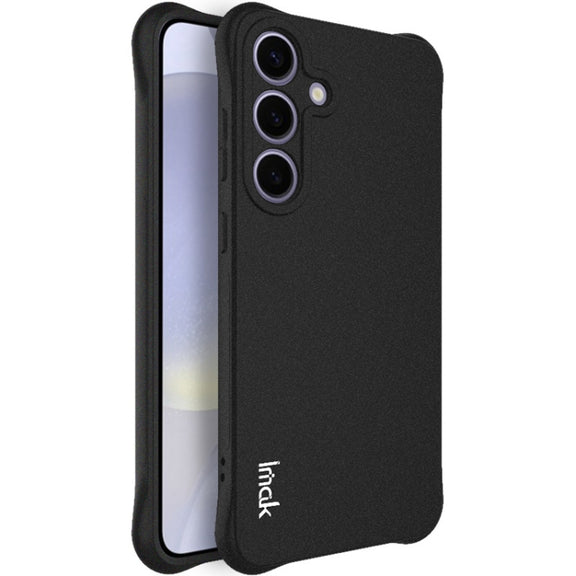 For Samsung Galaxy S25+ 5G imak Shockproof Airbag TPU Phone Case(Matte Black)