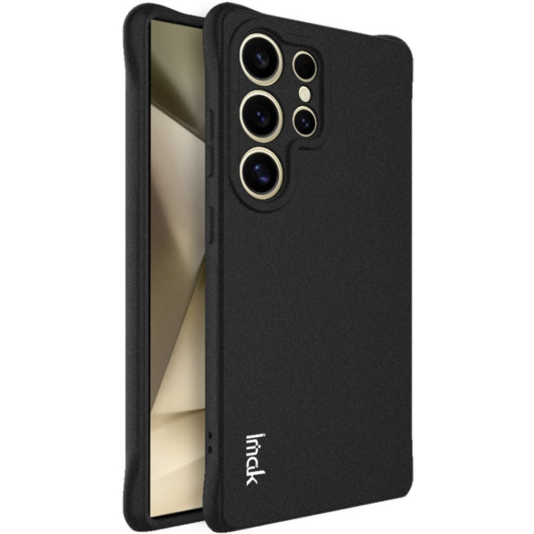 For Samsung Galaxy S25 Ultra 5G imak Shockproof Airbag TPU Phone Case(Matte Black)