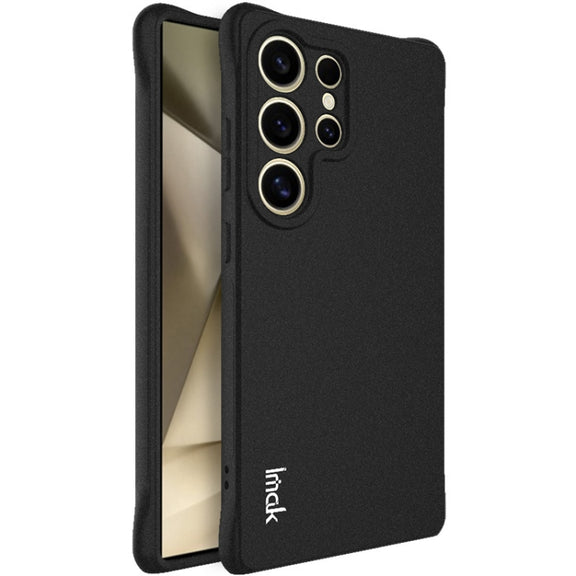 For Samsung Galaxy S25 Ultra 5G imak Shockproof Airbag TPU Phone Case(Matte Black)