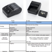 BT-581 58mm USB-C/Type-C + Bluetooth Portable Thermal Printer(EU Plug)