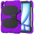 For iPad Air 11 2025 / 2024 Colorful Silicone Heavy Duty Hybrid PC Tablet Case(Purple) - iPad Air 11 2025 / 2024 Cases by PMC TechLife | Online Shopping South Africa | PMC TechLife | Buy Now Pay Later Mobicred