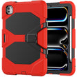 For iPad Pro 11 2024 Colorful Silicone Heavy Duty Hybrid PC Tablet Case(Red) - iPad Pro 11 2024 Cases by PMC TechLife | Online Shopping South Africa | PMC TechLife | Buy Now Pay Later Mobicred