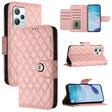 For Blackview A53 Rhombic Texture Flip Leather Phone Case with Lanyard(Coral Pink) - More Brand by PMC TechLife | Online Shopping South Africa | PMC TechLife | Buy Now Pay Later Mobicred