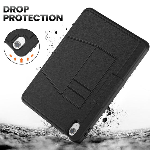 For iPad Air 11 2024 Smart B Magnetic Holder Leather Tablet Case(Black)