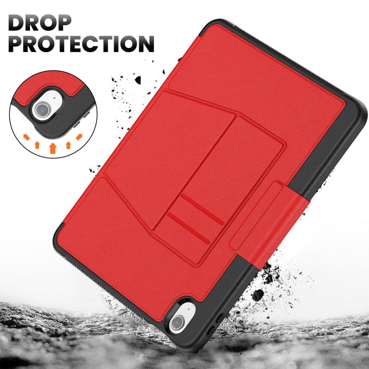For iPad Air 11 2025 / 2024 Smart B Magnetic Holder Leather Tablet Case(Red)