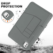 For iPad Pro 11 2024 Smart B Magnetic Holder Leather Tablet Case(Grey)