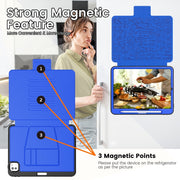For iPad Pro 11 2024 Smart B Magnetic Holder Leather Tablet Case(Blue)