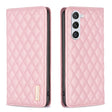 For Samsung Galaxy S25 5G Diamond Lattice Magnetic Leather Flip Phone Case(Pink) - Galaxy S25 5G Cases by PMC Jewellery | Online Shopping South Africa | PMC Jewellery | Buy Now Pay Later Mobicred