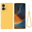 For Motorola Edge 50 Fusion Solid Color Liquid Silicone Dropproof Full Coverage Phone Case(Yellow) - free shipping - PMC TechLife - Order now!
