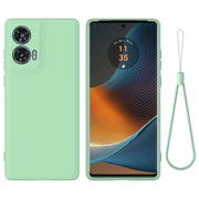 For Motorola Edge 50 Fusion Solid Color Liquid Silicone Dropproof Full Coverage Phone Case(Green)