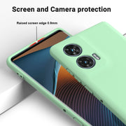For Motorola Edge 50 Fusion Solid Color Liquid Silicone Dropproof Full Coverage Phone Case(Green)
