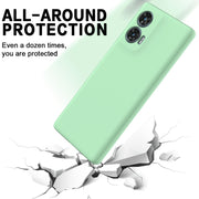 For Motorola Edge 50 Fusion Solid Color Liquid Silicone Dropproof Full Coverage Phone Case(Green)
