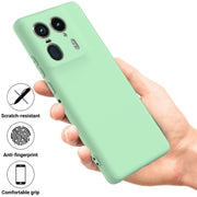 For Motorola Edge 50 Ultra Solid Color Liquid Silicone Dropproof Full Coverage Phone Case(Green)
