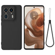 For Motorola Edge 50 Ultra Solid Color Liquid Silicone Dropproof Full Coverage Phone Case(Black) - free shipping - PMC TechLife - Order now!