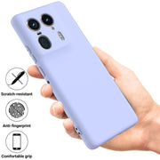 For Motorola Edge 50 Ultra Solid Color Liquid Silicone Dropproof Full Coverage Phone Case(Purple)