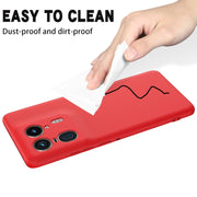 For Motorola Moto X50 Ultra Solid Color Liquid Silicone Dropproof Full Coverage Phone Case(Red)