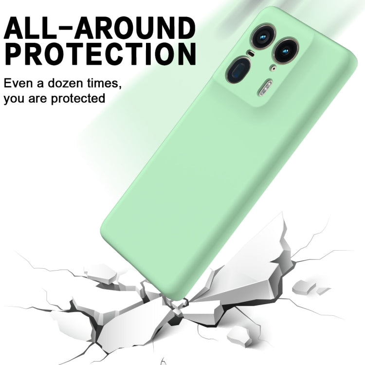 For Motorola Moto X50 Ultra Solid Color Liquid Silicone Dropproof Full Coverage Phone Case(Green)
