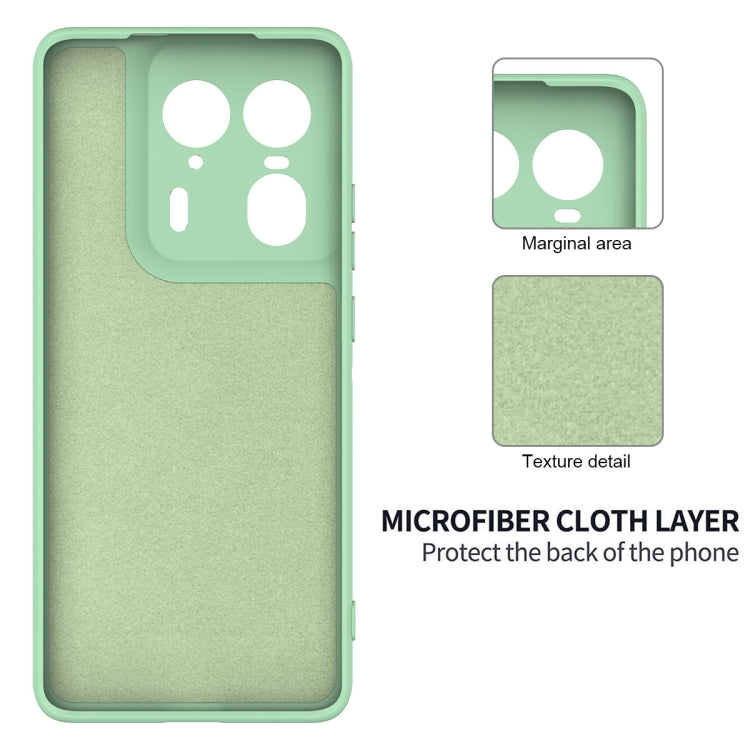For Motorola Moto X50 Ultra Solid Color Liquid Silicone Dropproof Full Coverage Phone Case(Green)