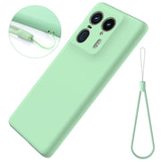 For Motorola Moto X50 Ultra Solid Color Liquid Silicone Dropproof Full Coverage Phone Case(Green)