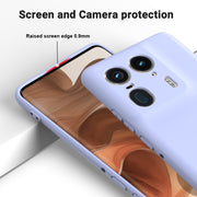For Motorola Moto X50 Ultra Solid Color Liquid Silicone Dropproof Full Coverage Phone Case(Purple)